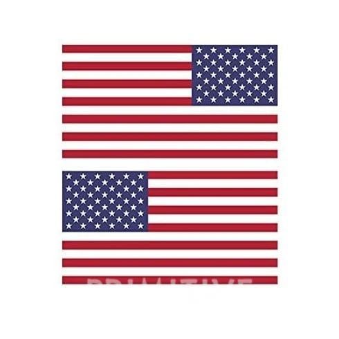 American Flag Window Sticker