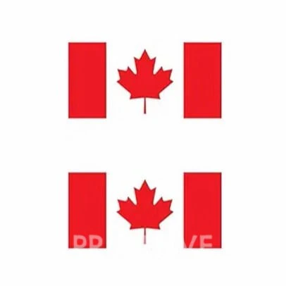 Canadian Flag Window Sticker
