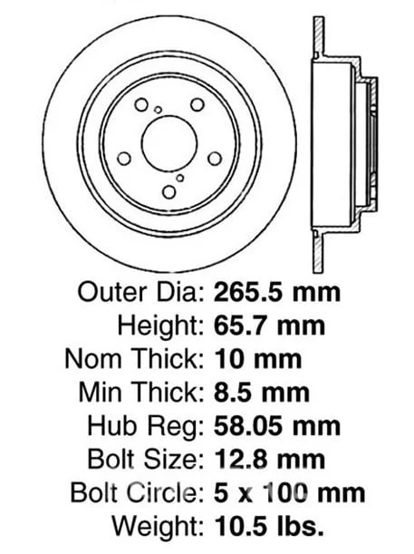 DBA/KNS 4K Rear Rotor Early Disc Brake - Image 4