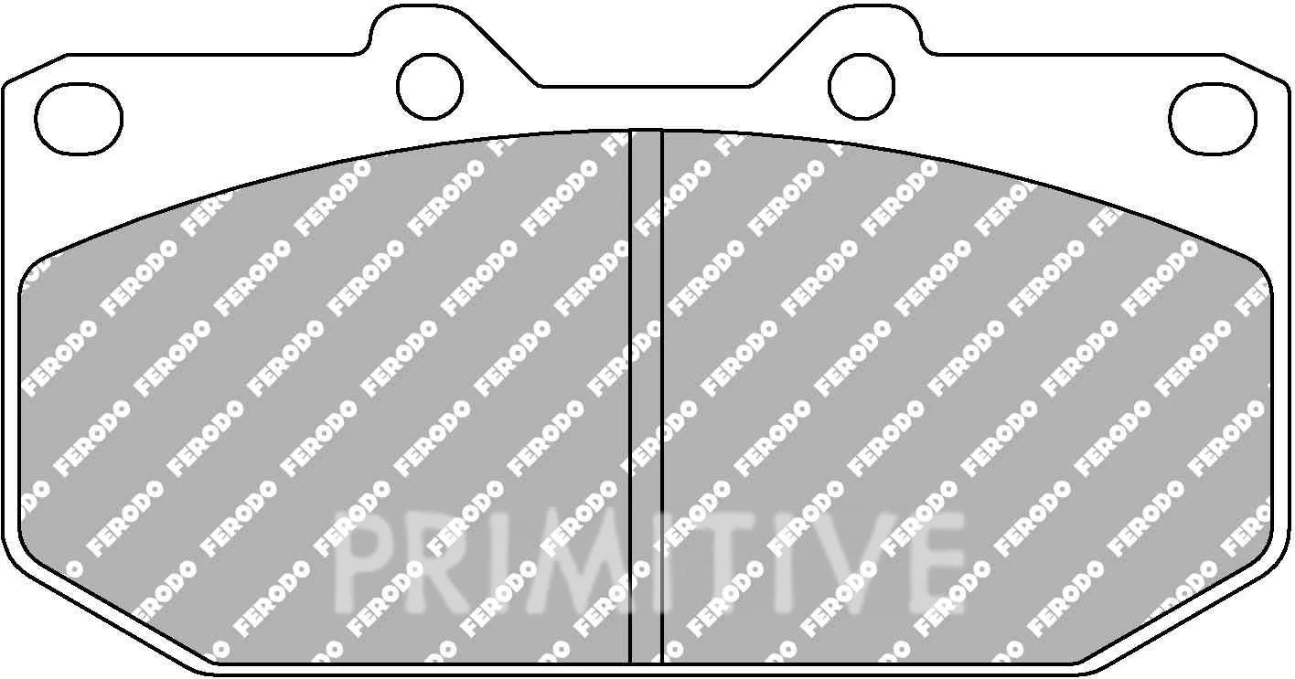 Ferodo D2500 4-Pot Brake Pads - Image 3