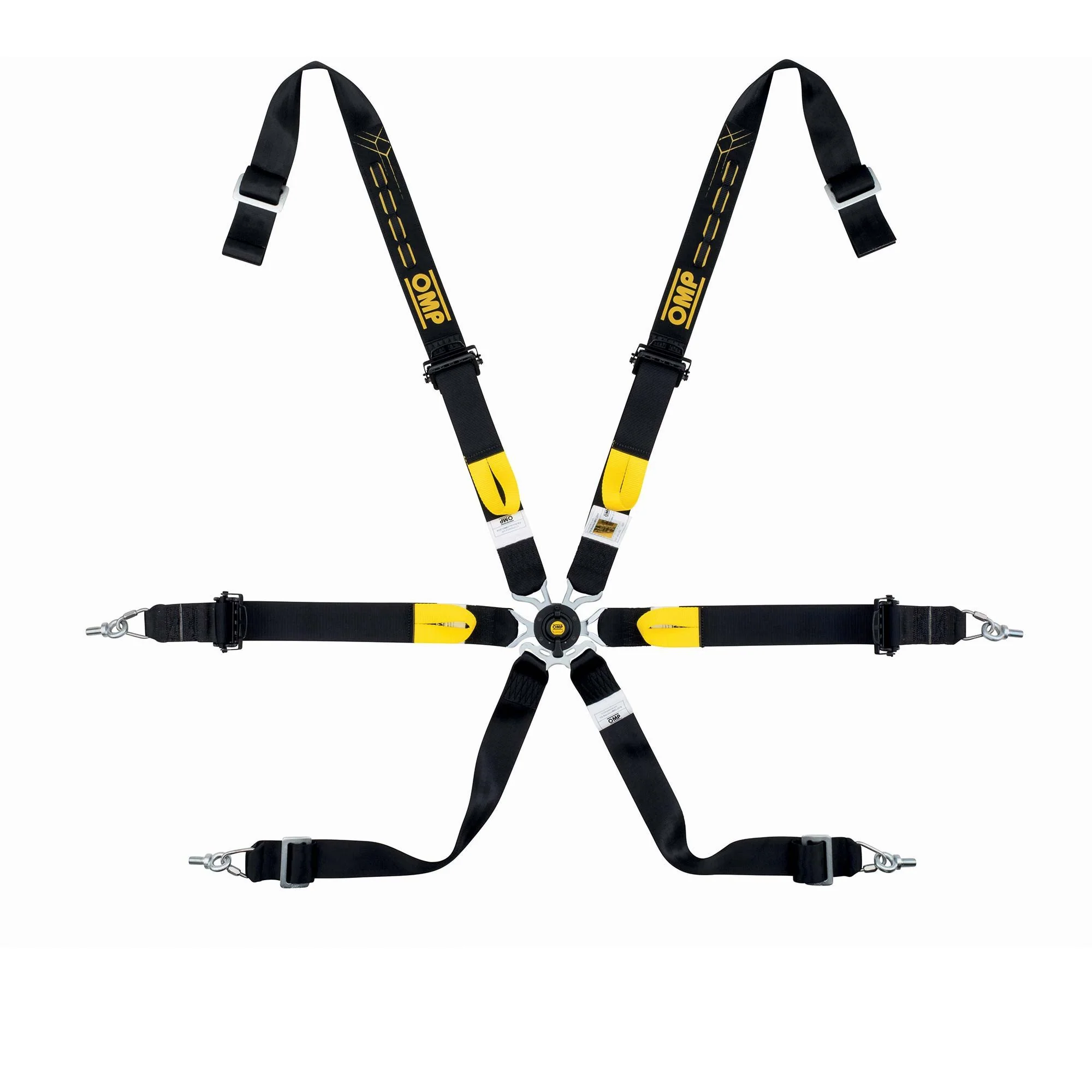 OMP ONE 2″ WRC PULL UP FIA Harness Black